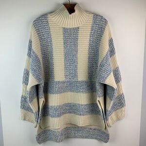 Reiss Women’s Astrid Striped Oversized Jumper Wool blend Knitted Sweater Small